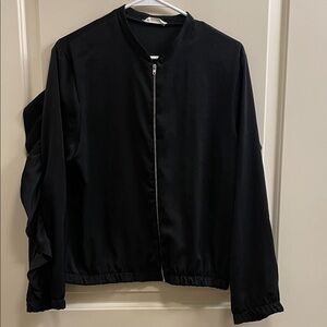 Women's Black Bomber Jacket